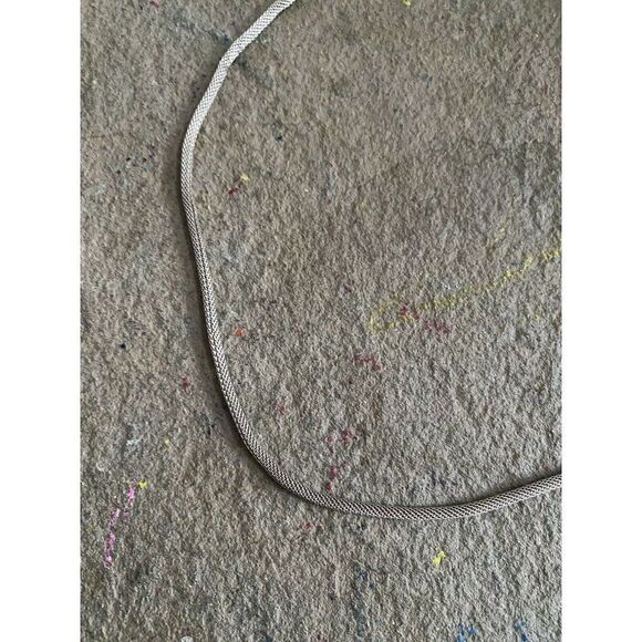 925 Collar Necklace Sterling Silver NG Rope Style Stamped - Picture 9 of 11